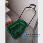 Plastic shopping basket